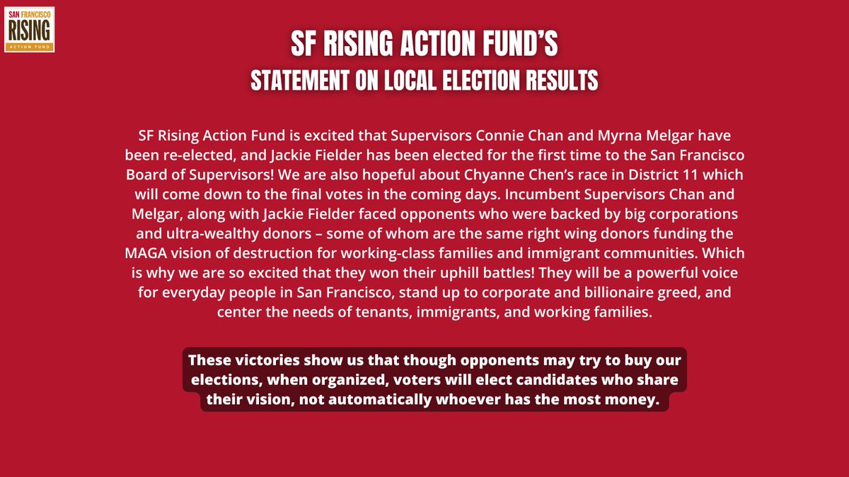 SF Rising Action Fund tweet media