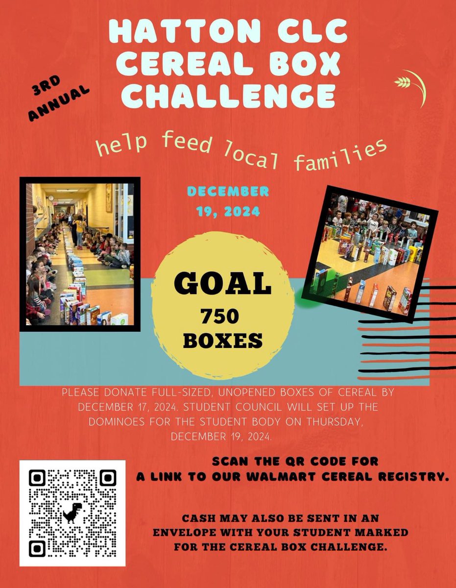 ccynd's tweet photo. Help our school feed the hungry. https://t.co/syR1GEfTwz