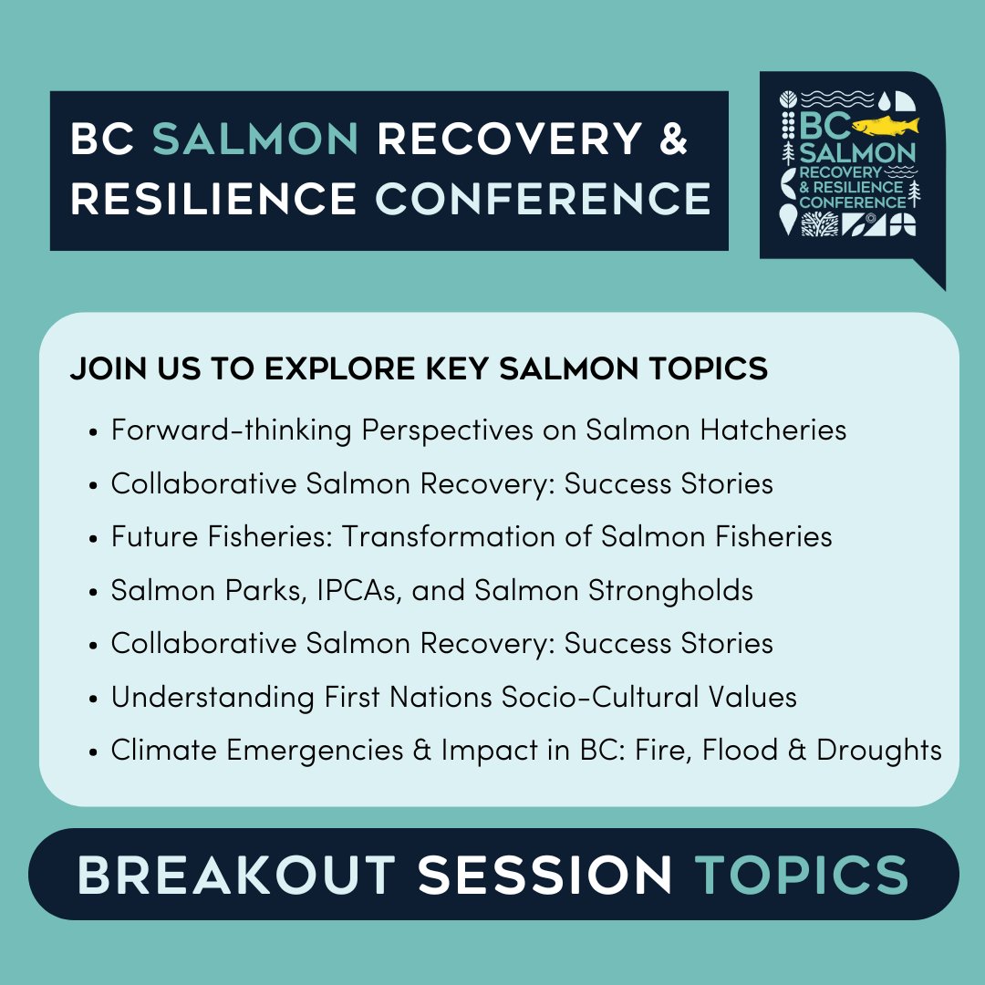 SkeenaKnowledgeTrust (@skeenatrust) on Twitter photo 🚨 Not registered for the BC Salmon Recovery & Resilience Conference yet? Now’s the time! 🐟🌊 We’re excited to join this event and connect with practitioners about the vital work happening in the Skeena for salmon and ecosystem recovery. <a href="/PSF/">PACIFIC SALMON FOUNDATION</a> #BCSalmonConference 🚨 Not registered for the BC Salmon Recovery & Resilience Conference yet? Now’s the time! 🐟🌊 We’re excited to join this event and connect with practitioners about the vital work happening in the Skeena for salmon and ecosystem recovery. <a href="/PSF/">PACIFIC SALMON FOUNDATION</a> #BCSalmonConference