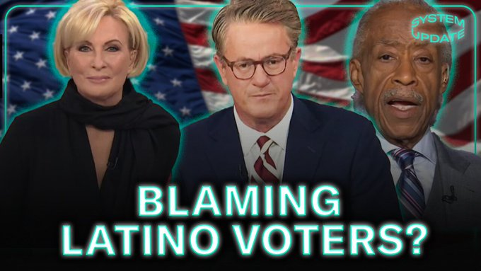 judymorris3's tweet photo. #Democrats Blame Latino and Black Voters For Kamala's Loss. #JoeScarborough and #MikaBrzezinski are prove psychopaths and hatemongers.
How racist of them!! But #Latinos and #BlackVoters wanted something more than being hopelessly stuck on the #DemocraticPlantation.
https://t.co/5H1bRd7O1v