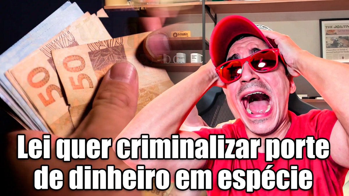 Lei quer criminalizar porte de dinheiro em espécie no Brasil, parado vc  está carregando dinheiro, pra delegacia com esses 1600 reais