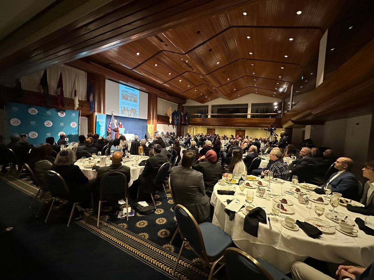 rumiforum's tweet photo. #RumiForumIs25 

On Tuesday night, Rumi Forum hosted an unforgettable 25th Anniversary Gala, celebrating a quarter-century of fostering interfaith and intercultural dialogue. We were deeply honored to welcome friends, partners, and supporters from diverse backgrounds who share our mission of building bridges across divides. 

Rumi Forum's 2024 Dialogue Award honoree was Imam Dr. Talib Shareef @ImamTShareefDC; President of Masjid Muhammad a.k.a The Nation's Mosque, internationally acclaimed pioneer in interfaith engagement, and a leading advocate of religious freedom.

Imam Talib Shareef’s award was presented by Rev. Thomas Bowen @thombowen, Senior Advisor for Public Engagement at the White House.

Also among the speakers were Metropolitan Police Department Chaplain Rabbi Stephanie Bernstein, Rumi Forum's Chairman of Board Dr. Ori Soltes, and Founding President Dr. Zeki Saritoprak. 

Find more about this landmark event on our website, https://t.co/d3Pa7NPl05

We extend our deepest gratitude to everyone who made this milestone possible. Here’s to the next 25 years of compassion, connection, and understanding!