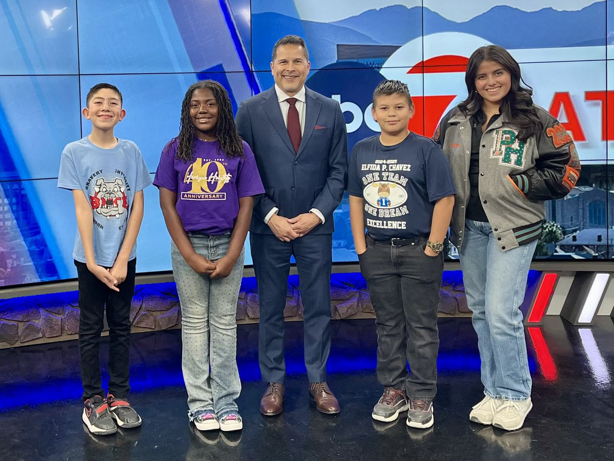 Jim Vasquez (@jim_vasquez20) on Twitter photo Fun experience filming a holiday greeting for our #TeamSISD and El Paso communities. Thank you <a href="/KVIAABC7News/">KVIA ABC-7 News</a> for the opportunity and great job to our students from <a href="/PHills_HS/">Pebble Hills High School</a>, <a href="/EPChavez_ES/">RSendek_ECE</a>, <a href="/Socorro_Middle/">Socorro Middle</a>, and <a href="/HHeights_ES/">Jenifer Hansen</a>. #ALLIN Fun experience filming a holiday greeting for our #TeamSISD and El Paso communities. Thank you <a href="/KVIAABC7News/">KVIA ABC-7 News</a> for the opportunity and great job to our students from <a href="/PHills_HS/">Pebble Hills High School</a>, <a href="/EPChavez_ES/">RSendek_ECE</a>, <a href="/Socorro_Middle/">Socorro Middle</a>, and <a href="/HHeights_ES/">Jenifer Hansen</a>. #ALLIN