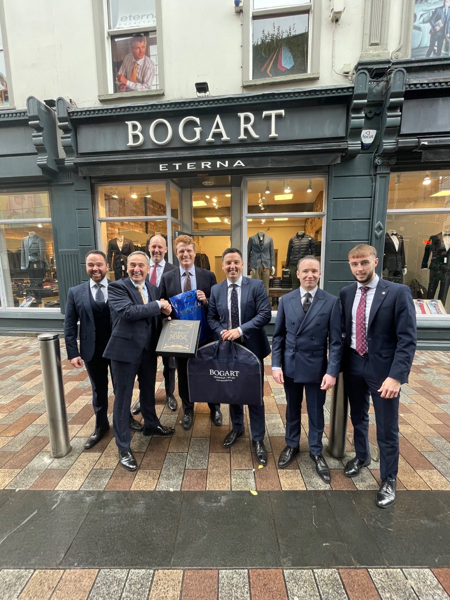 Had to stop by @BogartMenswear to pay homage to my friend Virgil Miller @Aflac &amp; his legendary experience there. The hospitality and generosity of NI cannot be matched. Couldn't have been better placed to sort a wardrobe emergency of my own!
