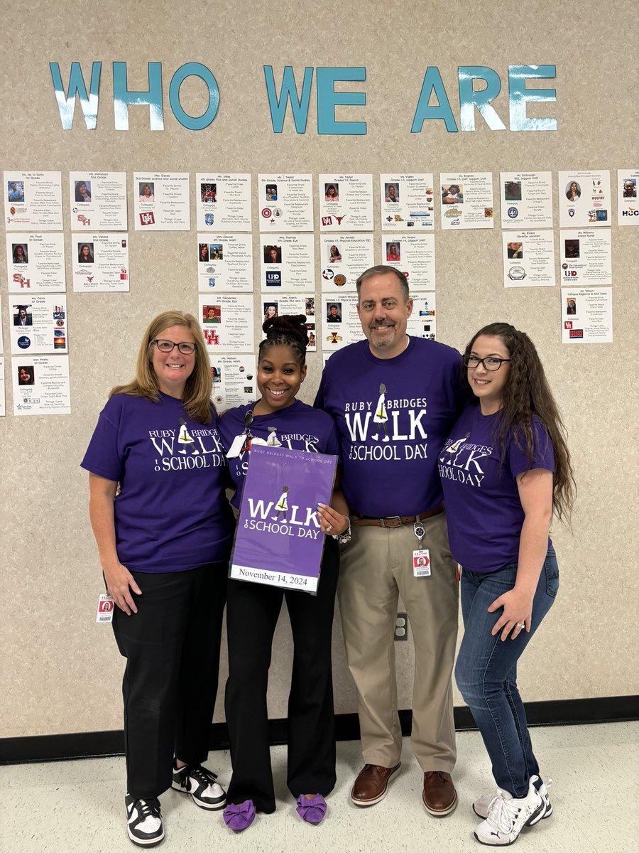 KujawaES_AISD's tweet image. What an inspiring day in 🦅 land we participated in the  Ruby Bridges Walk to School to inspire sts to make a difference and a positive change in our 🌎Fun Fact:Our AP @mbridges704 is related to her❤️ #RubyBridges #RBWalkforJustice #AldineImpact @SADubberke @AldineISD @drgoffney
