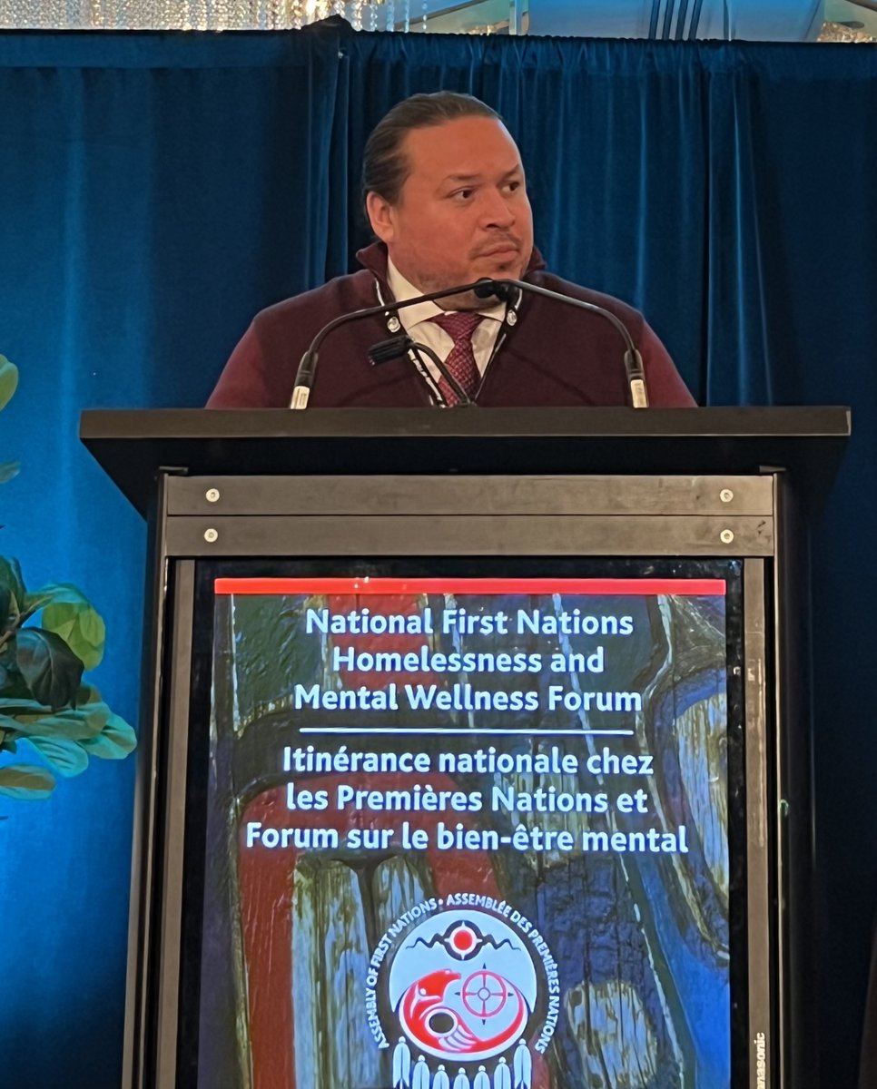 AFN_Updates's tweet photo. Thank you to the Southern Chiefs Organization (SCO) Grand Chief Jerry Daniels for sharing the important work that the SCO are doing to help address the housing crisis and provide a healthy space for First Nations citizens in Winnipeg. #AFNHomelessnessWellnessForum https://t.co/Rqi5geVAOQ