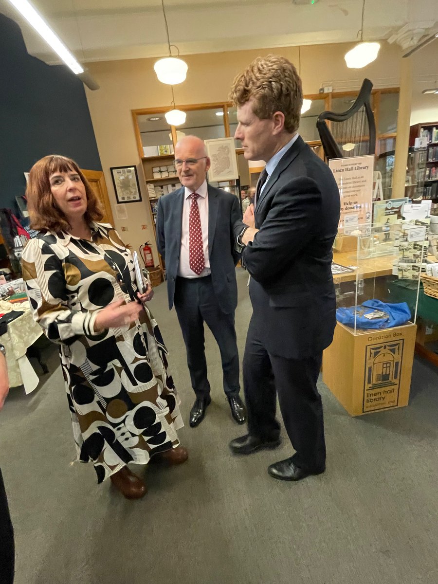 Touring the historic @LinenHallLib and delving into its mission to preserve and promote our rich cultural heritage. This visit is a poignant reminder of the cultural legacy we share.