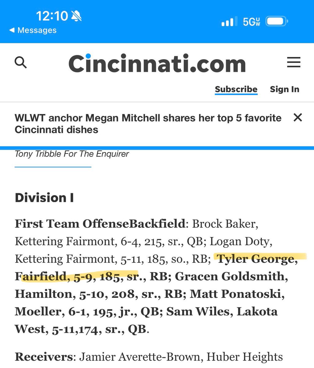 Thank you God! Blessed to receive 1st Team ALL DISTRICT! #FTB #AGTG 

@fairfieldfb <a href="/Baker_A_Ross/">Ross Baker</a> <a href="/Coach_Godfr3y/">JeSean Godfrey</a> <a href="/CoachStewFF/">Jake Stewart</a>