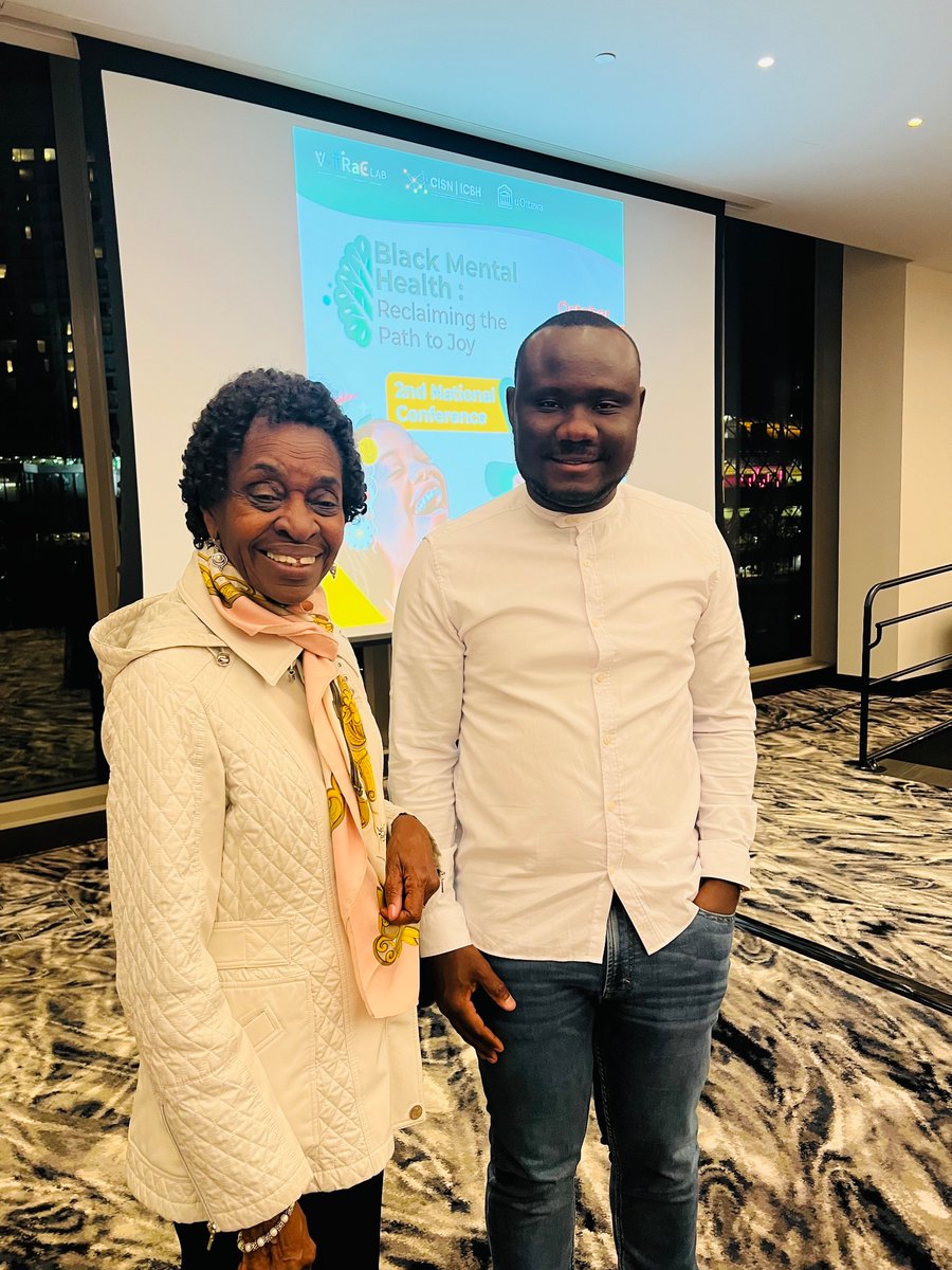 SteevenLLOUIS's tweet image. 2nd participation in the national conference on mental health of black communities in Canada, first as a speaker. It was nice. Beautiful meetings and fruitful exchanges. Thank you to the entire laboratory team @vtrac_lab @JMCenat  and @uottawa for the organization. See you soon!