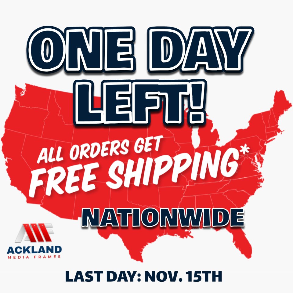 Don't miss the last day of FREE SHIPPING on any order!
Deal ends November 15th.

#sign
#signage
#printmaking
#printdesign
#banner
#bannerframe
#signshop