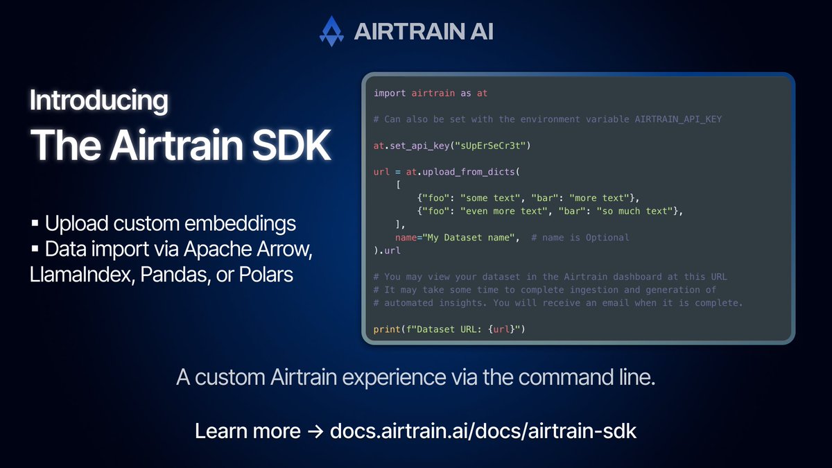Airtrain AI tweet media