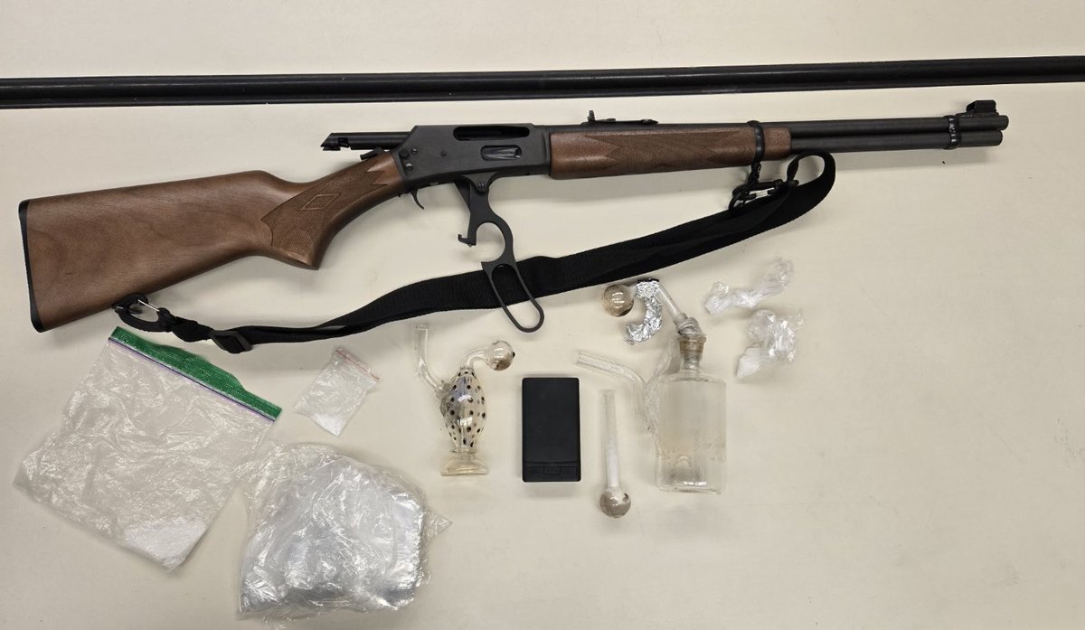 The La Mirada SAO Team, contacted two individuals who were illegally parked. During their contact, the individuals were found to be in possession of a stolen rifle, a scale, and a variety of narcotics for sales.  <a href="/LaMiradaPS/">La Mirada Public Safety</a> <a href="/LASDHQ/">LA County Sheriffs</a> #Norwalk #Whittier