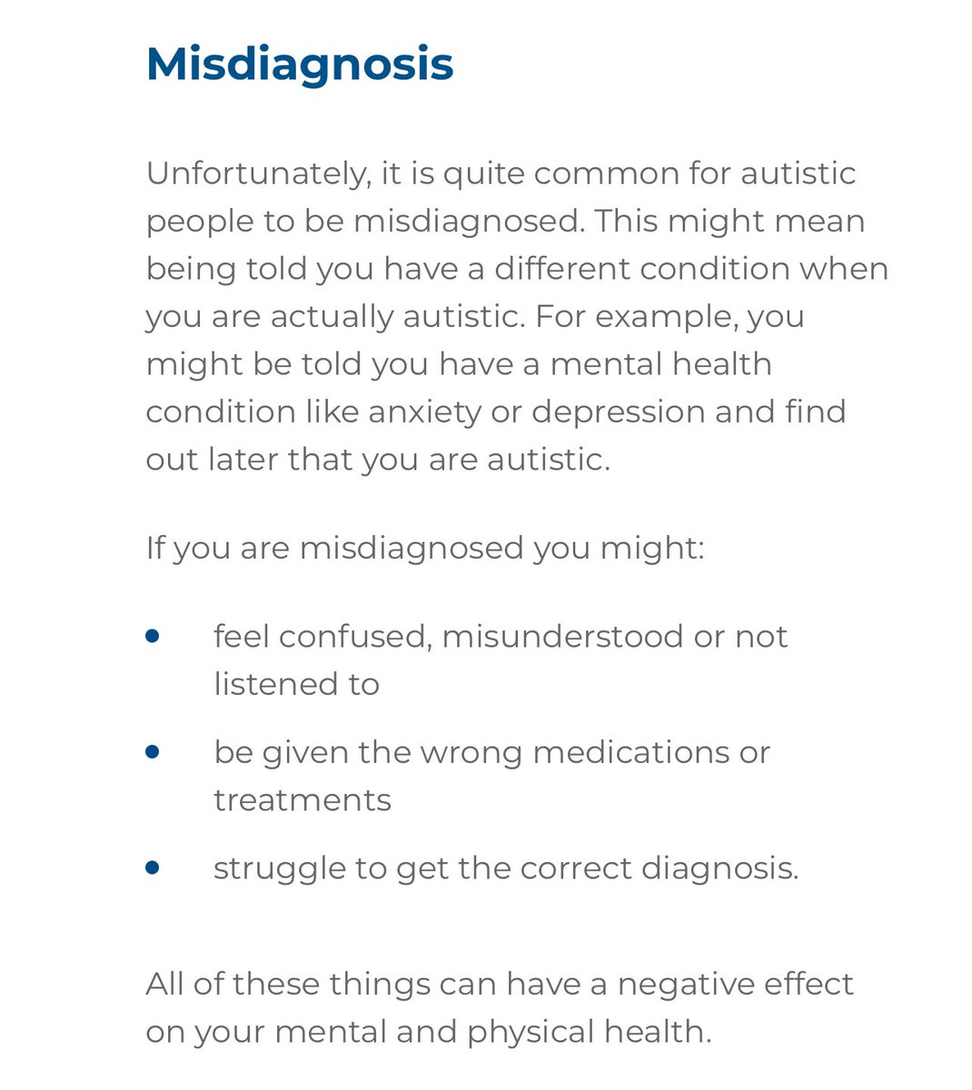<a href="/wendyburn/">Wendy Burn CBE (She/her)🌈</a> <a href="/rcpsych/">Royal College of Psychiatrists</a> This is the first time I can recall <a href="/rcpsych/">Royal College of Psychiatrists</a> 
Acknowledging that Autism can be misdiagnosed as Mental Illness. 
I could write a book on the damage misdiagnosis has done and is still  doing but I guess this is progress.