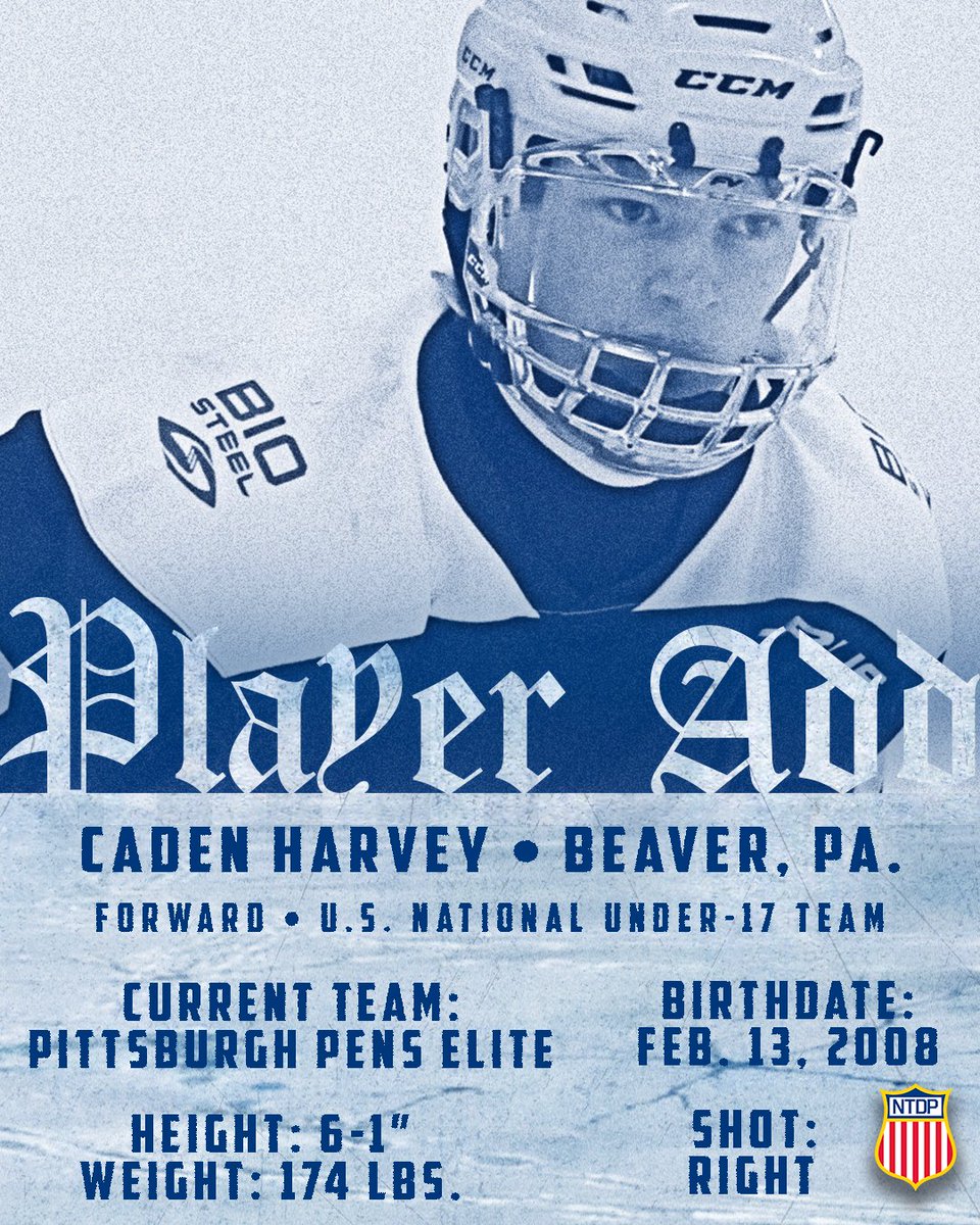 The U.S. National Under-17 Team has added forward and <a href="/PennStateMHKY/">Penn State Men’s Hockey</a> commit Caden Harvey of <a href="/PghPensElite/">Penguins Elite</a> in advance of this weekend’s games.

Congrats and welcome, Caden! 👏 🇺🇸