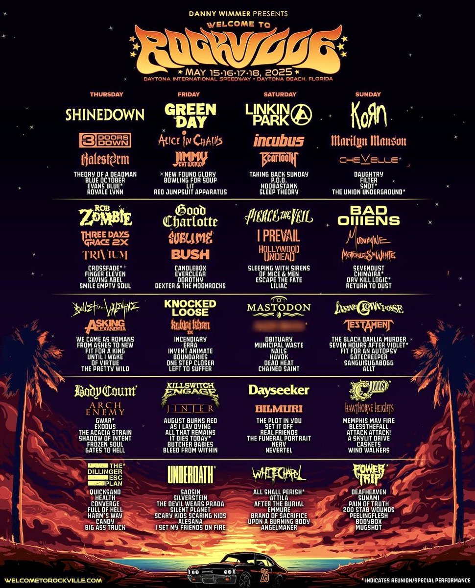FRIDAY. MAIN STAGE. BE THERE. <a href="/RockvilleFest/">Welcome To Rockville</a>
