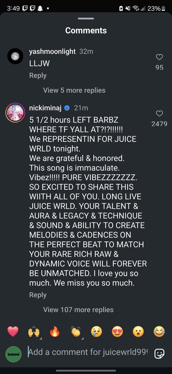 x2bucky's tweet image. Nicki Is So Awesome For This🙏❤️