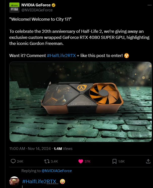 drv1yy's tweet photo. @NVIDIAGeForce #HalfLife2RTX  🤪 https://t.co/bMjcB0F75Y