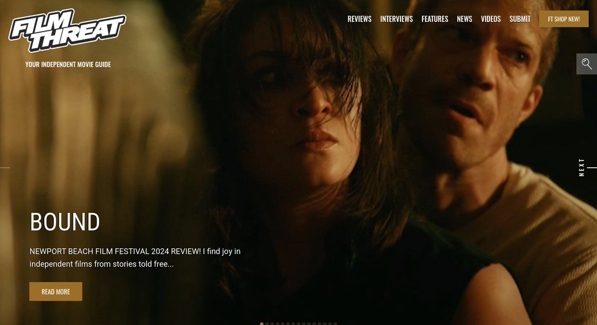FilmThreat's tweet photo. “Bella tries to find food, shelter, and work, none of which comes easy.” Alan Ng reviews the @nbff entry Bound.
https://t.co/OMjGtEI1aV #NBFF #FilmThreatNBFF #NBFF2024 https://t.co/rOlZ8xu8jP