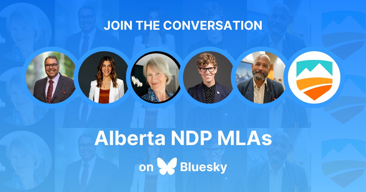 Sarah Elmeligi, MLA Banff-Kananaskis (@elmeligisarah) on Twitter photo Join the Convo - Many now chatting under Blue Skies.
🦋Find <a href="/albertaNDP/">Alberta NDP</a> ‘Starter Pack’ + select ‘Follow All’ to follow new accounts added to list too!
#abpoli #ableg #mla #ndp Join the Convo - Many now chatting under Blue Skies.
🦋Find <a href="/albertaNDP/">Alberta NDP</a> ‘Starter Pack’ + select ‘Follow All’ to follow new accounts added to list too!
#abpoli #ableg #mla #ndp