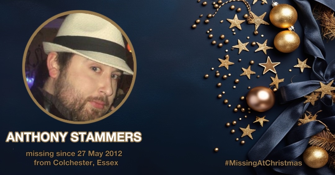 MisPersSupport's tweet photo. Anthony Stammers was 27 years old when he went missing on 27 May 2012 from Colchester https://t.co/pFMXJb5v1E #MissingAtChristmas #FindAnthonyStammers #MissingPersonsSupport https://t.co/ANAeWIav02