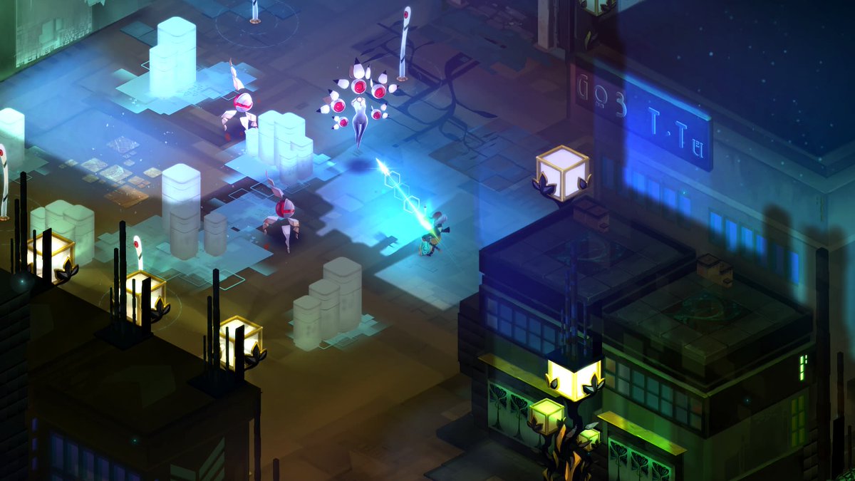 IsleyRebellion's tweet photo. Hace poquito me pasé el Transistor y qué maravilla, lloradita de rigor al final porque blandito soy y blandito moriré 🥺 https://t.co/YYVCvUDdgC
