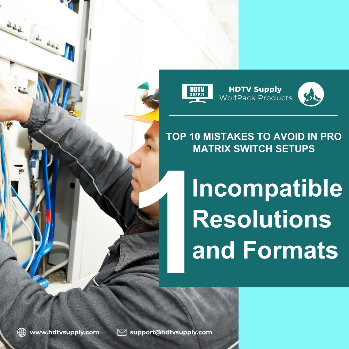 HDTVSupply's tweet image. Ensure your matrix switch supports the required resolutions and formats, especially for 4K or HDR content.

Precision in setup saves time and effort—get it right from the start.

#MatrixSwitchSetup #ProAVSolutions #WolfPack #HDTVSupply #AVTechnology