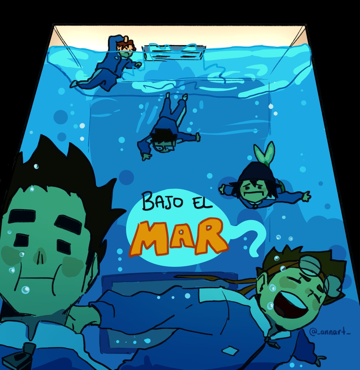 raqann_'s tweet image. BAJO EL MARRRRRRR🫧

#juansguarnizo #roierfanart #quackityfanart #elmarianafanart #mrphillip #Squidcraftgames3