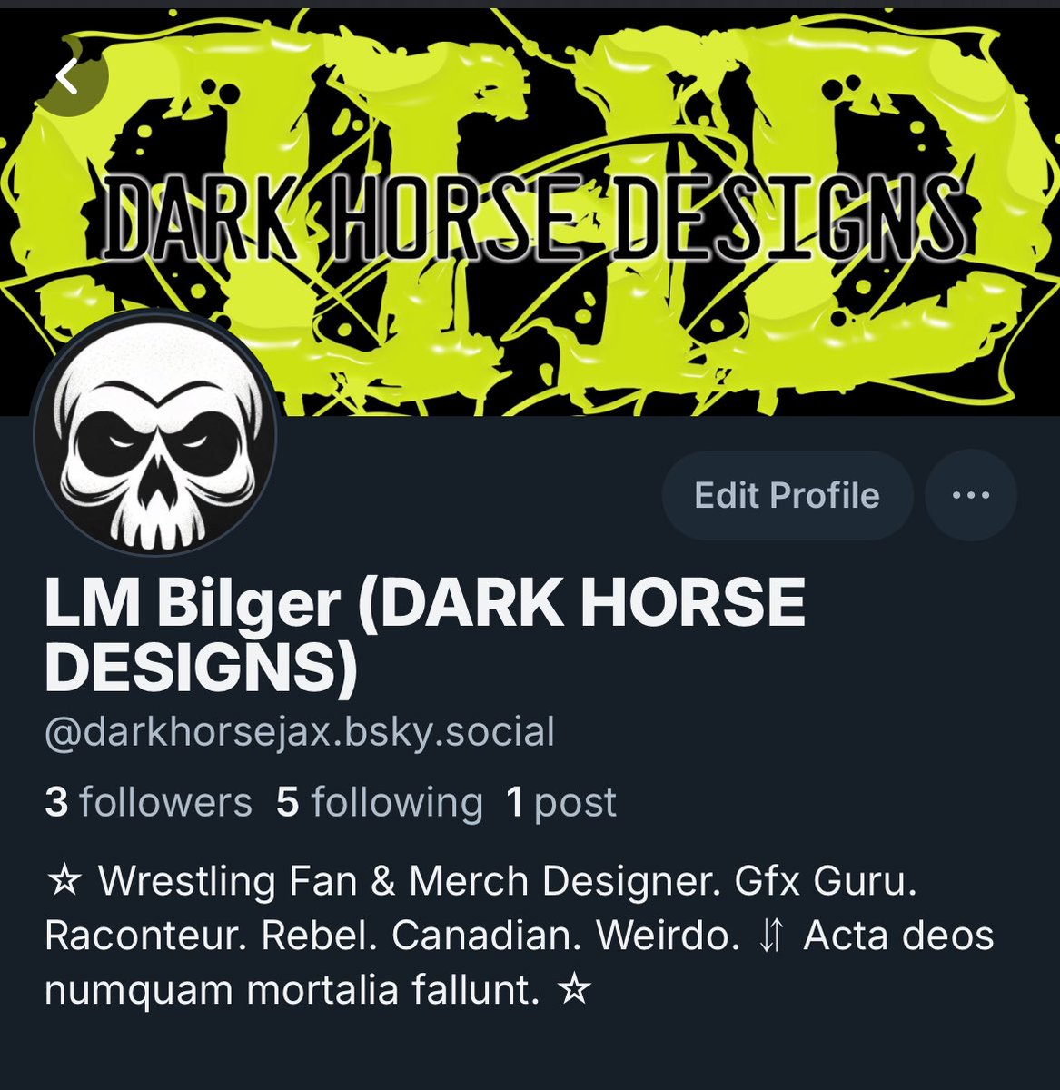 If anybody wants to find me elsewhere.