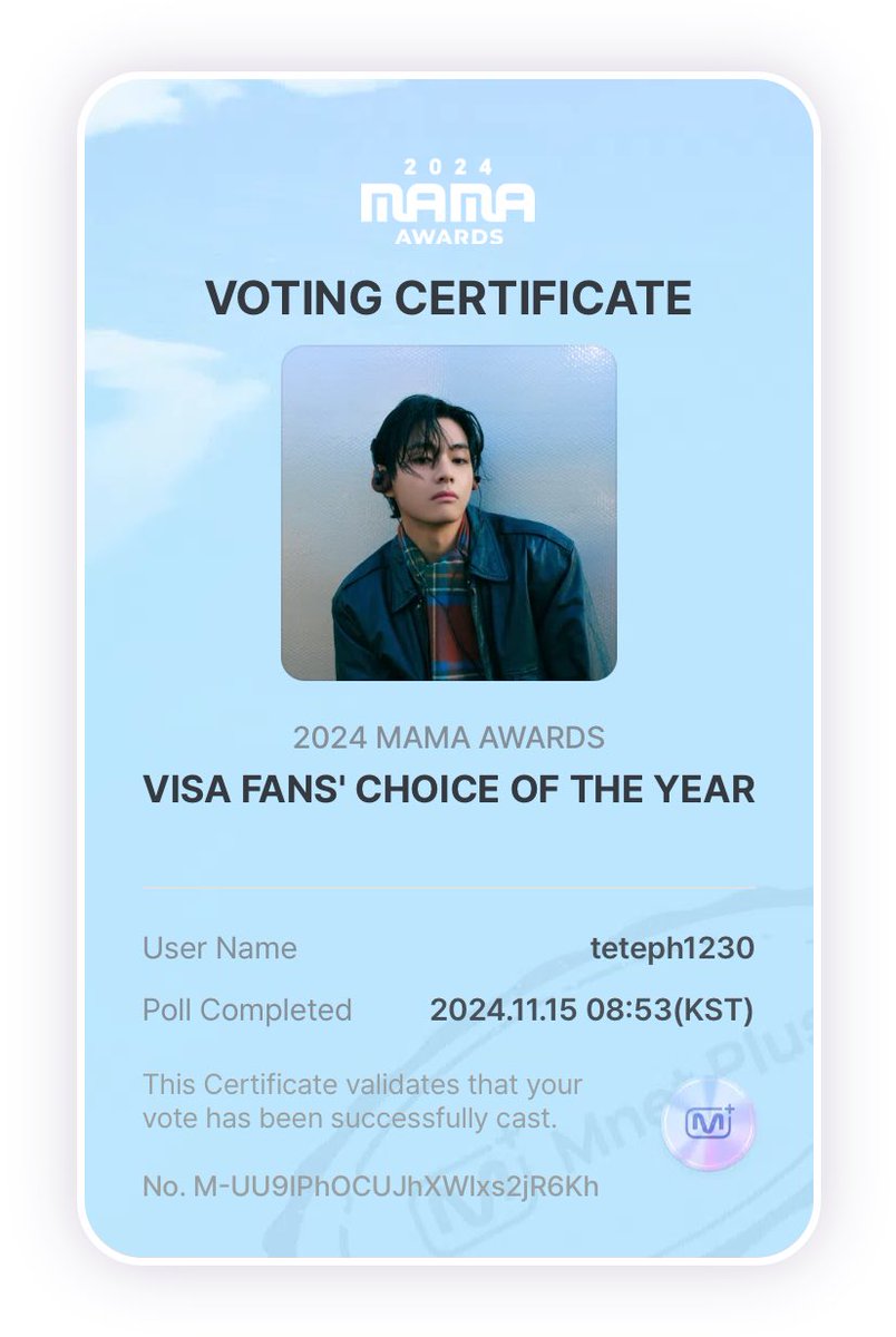 KTH_PHILIPPINES's tweet photo. Today is the last day of #2024MAMAvote ! Make sure you vote for #V on Mnet and X! Keep pushing! https://t.co/jawh0327GX