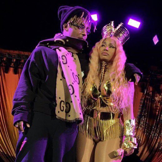 ThePopFlop's tweet image. ‘INSECURE’ currently trends at #6 following the anticipated release of Nicki Minaj, JuiceWrld, and Halsey’s song. 

-INSECURE : All girls are the same out tonight!