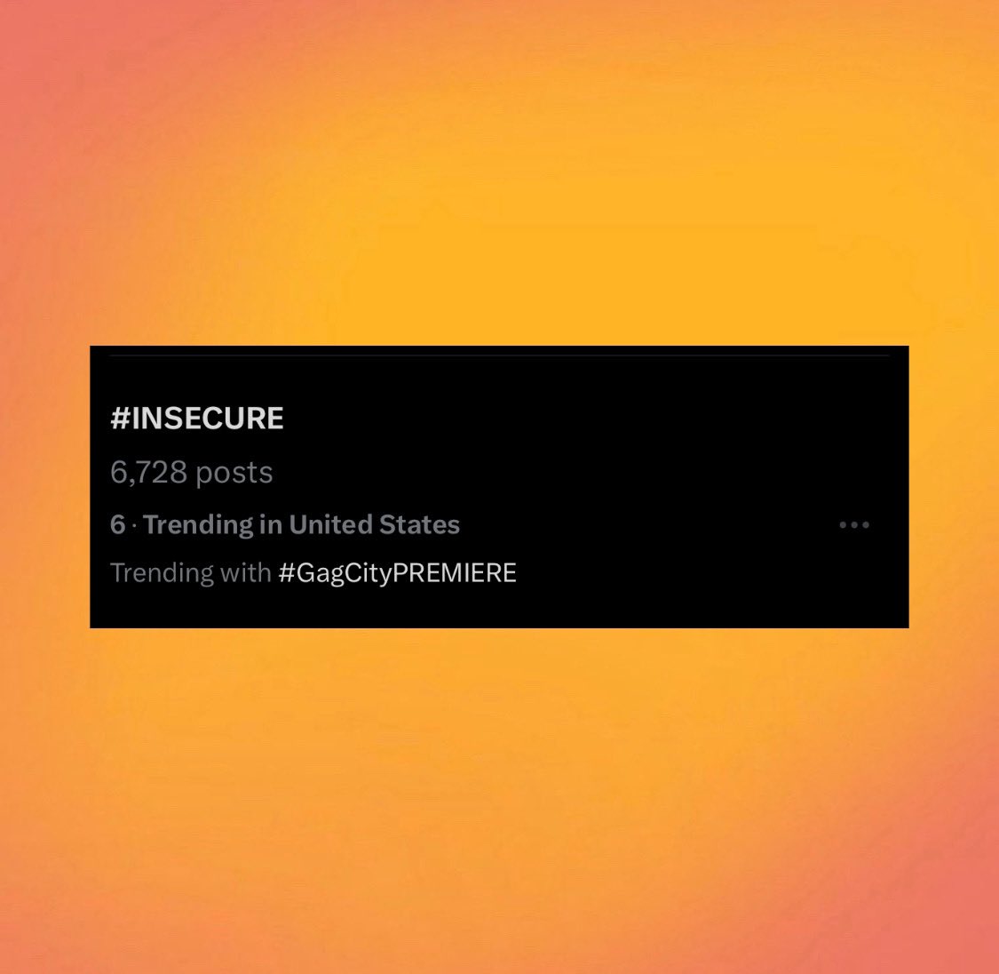 ThePopFlop's tweet image. ‘INSECURE’ currently trends at #6 following the anticipated release of Nicki Minaj, JuiceWrld, and Halsey’s song. 

-INSECURE : All girls are the same out tonight!