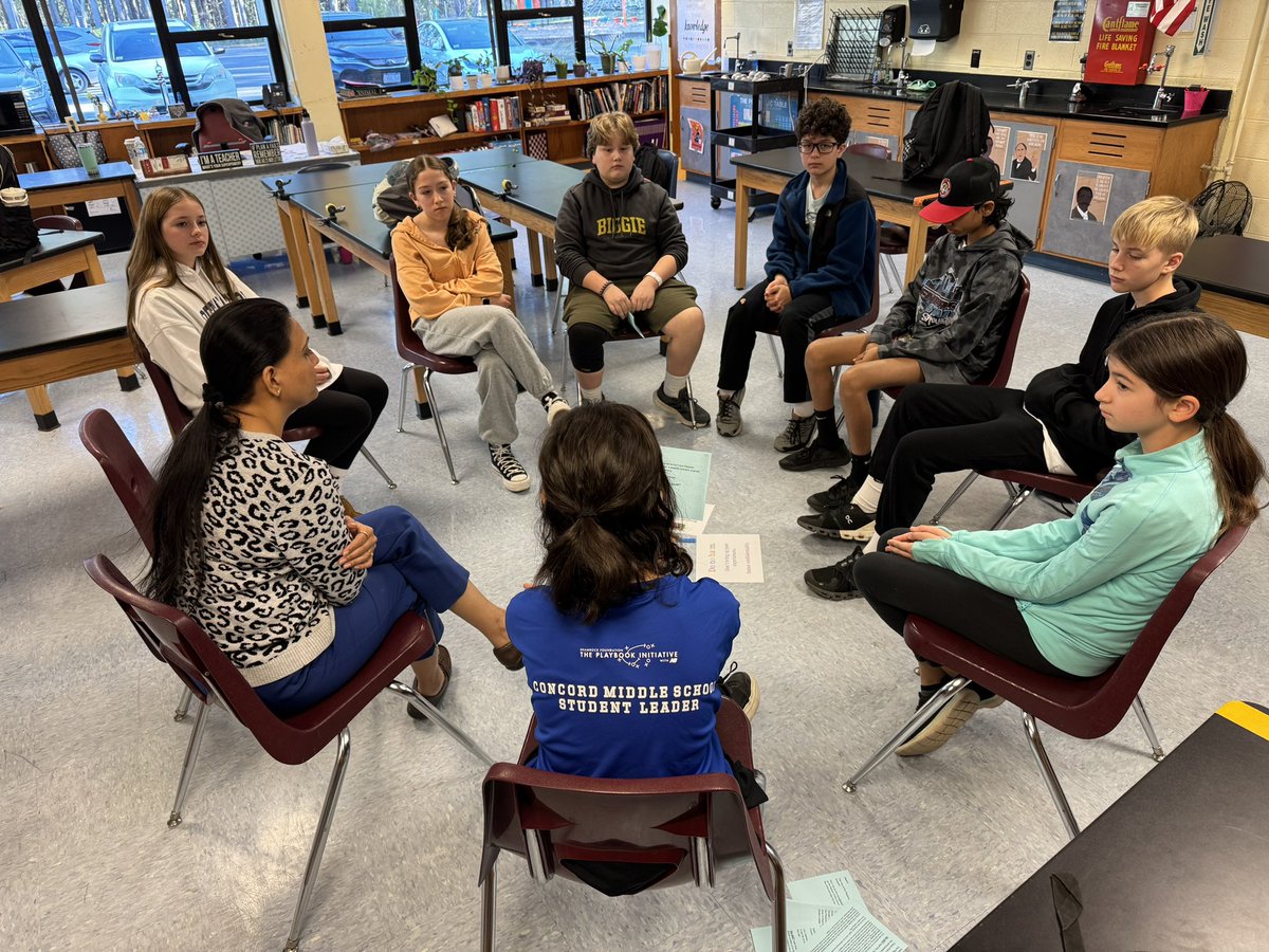 CMS_ConcordMA's tweet image. Today was the 7th year that 80 Playbook Initiative Student Leaders led the anti-bullying/discrimination Playbook program school-wide in an effort to recognize &amp;amp; stop discrimination while raising awareness on issues relating to race, religion, gender, disability &amp;amp; orientation.