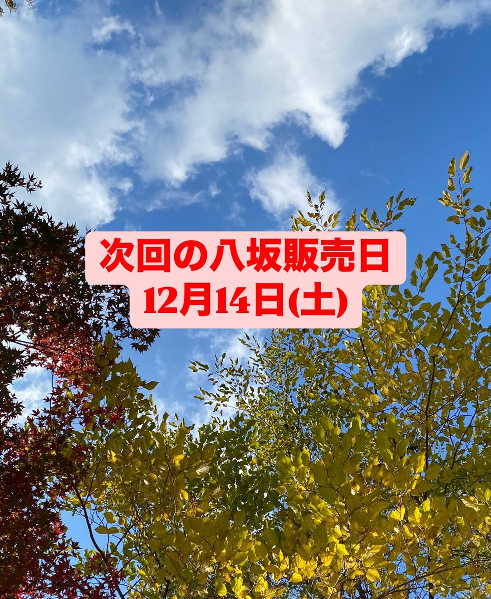 cukoro_cafe's tweet photo. —————————
12月の八坂販売日
—————————
12月14日(土)12:00〜
パン・焼菓子・ベラベッカを販売予定 https://t.co/jRbCX7TJ6e