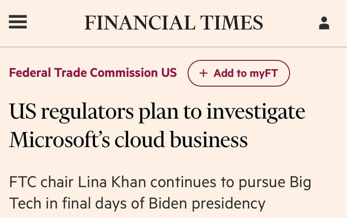 DarioCpx's tweet image. This is the appetiser, DoJ and SEC will follow because what $MSFT is doing with its cloud business is fraudulent 🧵👇🏻