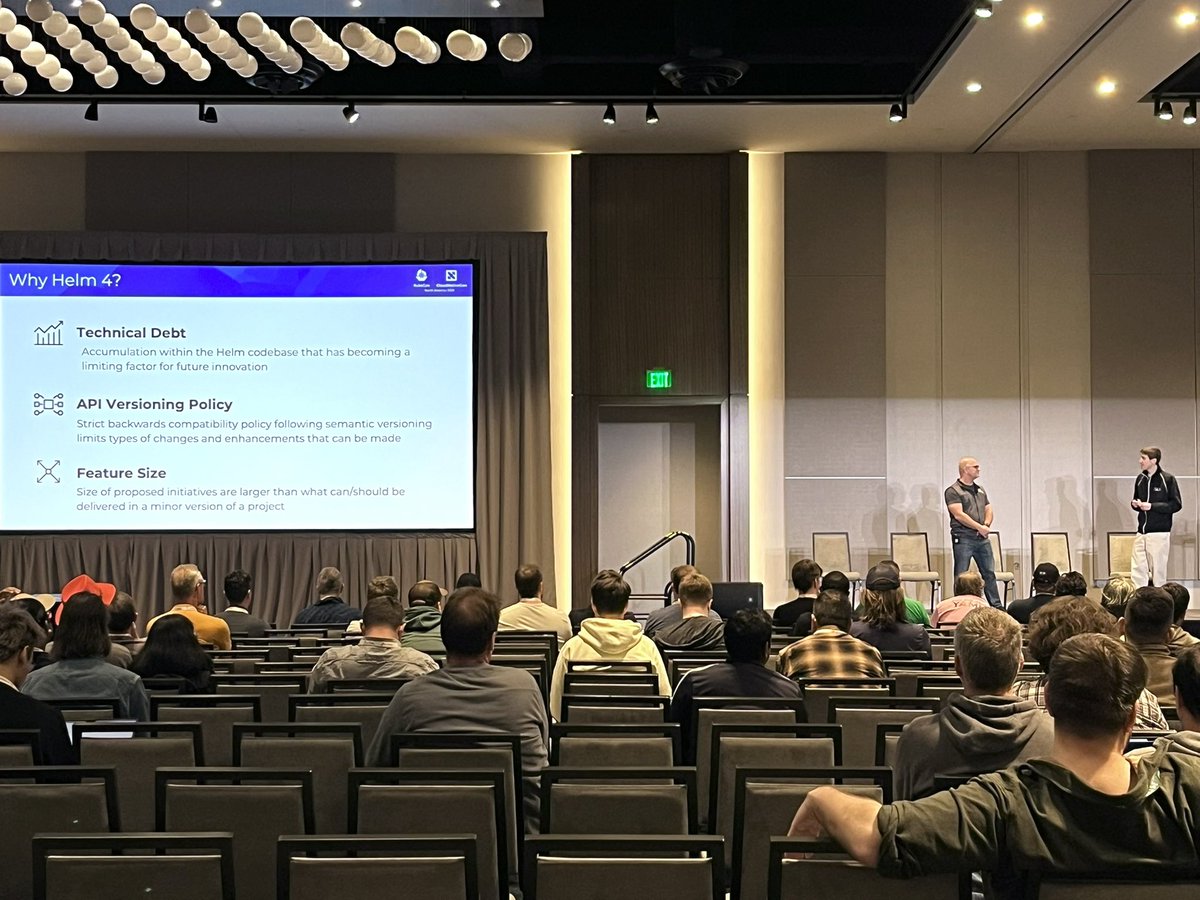 Helm (@helmpack) on Twitter photo Our Helm maintainer track talk with <a href="/mattfarina/">Matt Farina</a> & <a href="/sabre1041/">Andrew Block</a> just kicked off! Head to the
Hyatt Regency | Level 2 | Salt Lake Ballroom C now! Our Helm maintainer track talk with <a href="/mattfarina/">Matt Farina</a> & <a href="/sabre1041/">Andrew Block</a> just kicked off! Head to the
Hyatt Regency | Level 2 | Salt Lake Ballroom C now!