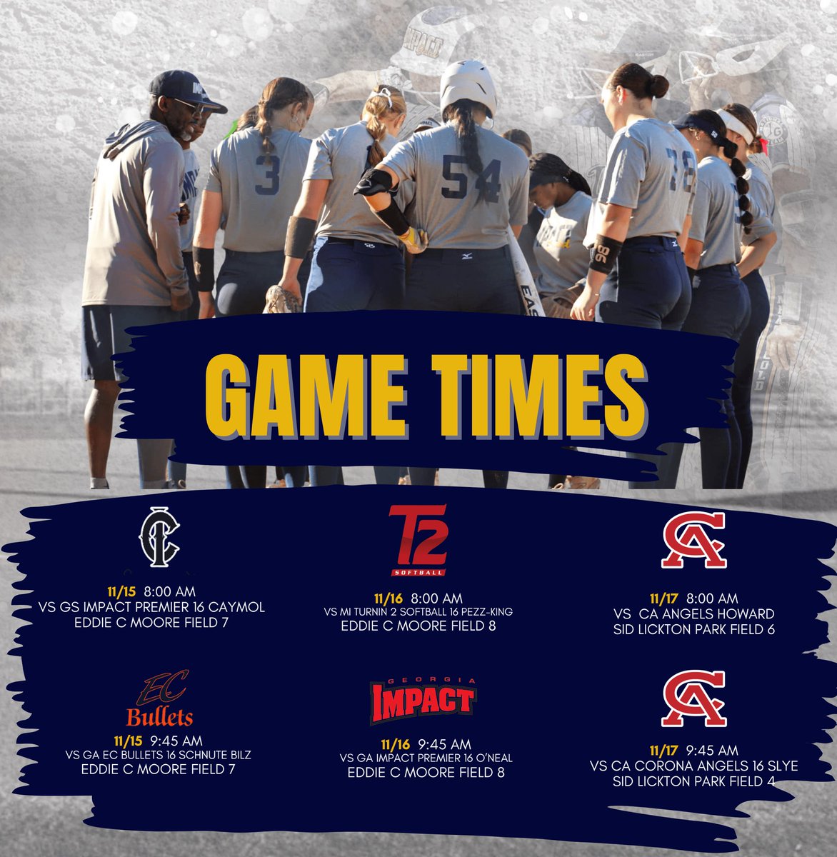 Can’t wait to step on the field this weekend in Clearwater!!!