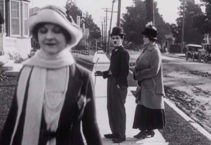 Gibboanxious's tweet image. Chaplin did it first 100 years ago