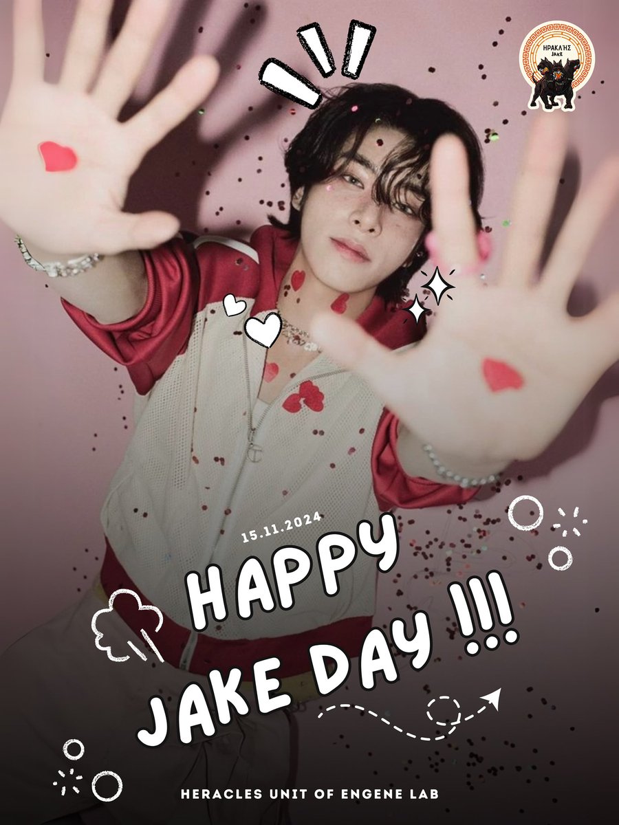 heraclesunit's tweet photo. Happy Birthday to our brightest star, Jake! Thank you for filling our days with joy and inspiration. May your journey be as amazing as you are. Keep shining, Jake!

JAKE CHARMS AT TWENTY-TWO
#NovemberGlowsMaJAKEcally 
#재윤이의_스물둘은_애브리데이햄복
@ENHYPEN_members https://t.co/81wXaq5AW1