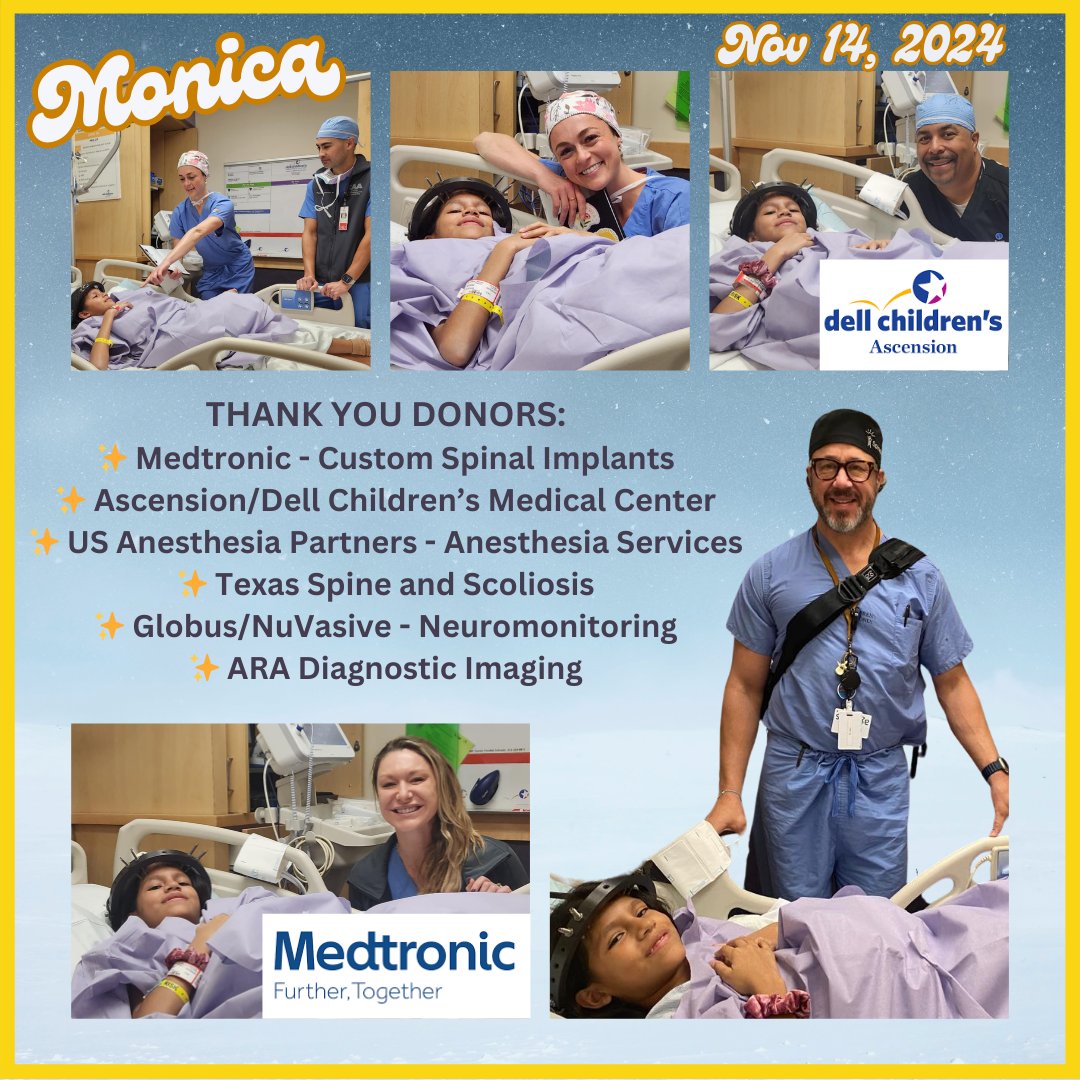 #SpineHope Patient Update! 💪#Scoliosis warrior Monica Santamaria Narvaez has completed her halo gravity traction treatment and successfully underwent spinal fusion surgery today. Thank you to all our supporters following her story. Together, we are making a difference!