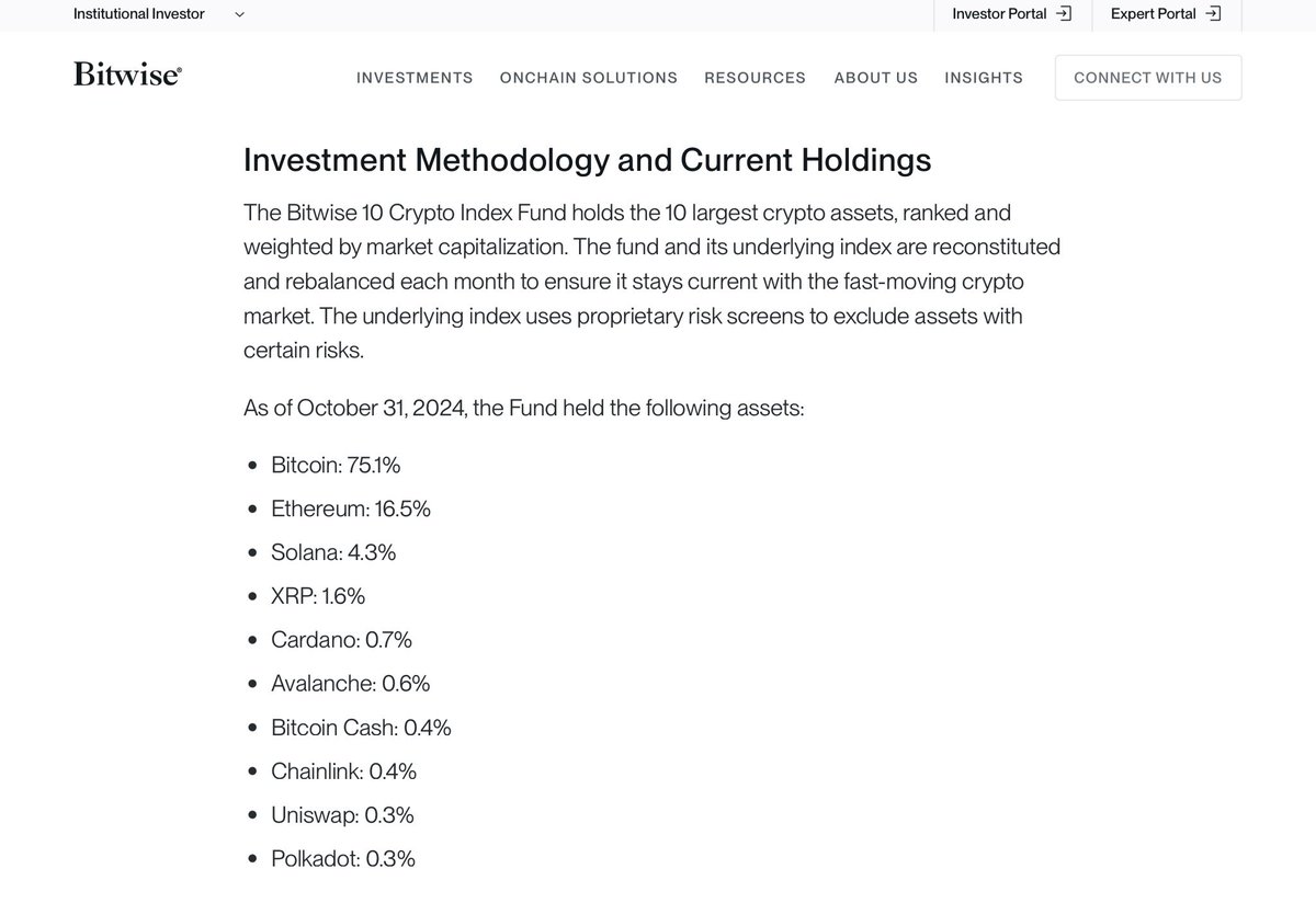 Bitwise announces their 19b-4 to list their 10 Crypto Index fund, which  includes XRP. The 19b-4 is the stock exchange listing form. ✓
