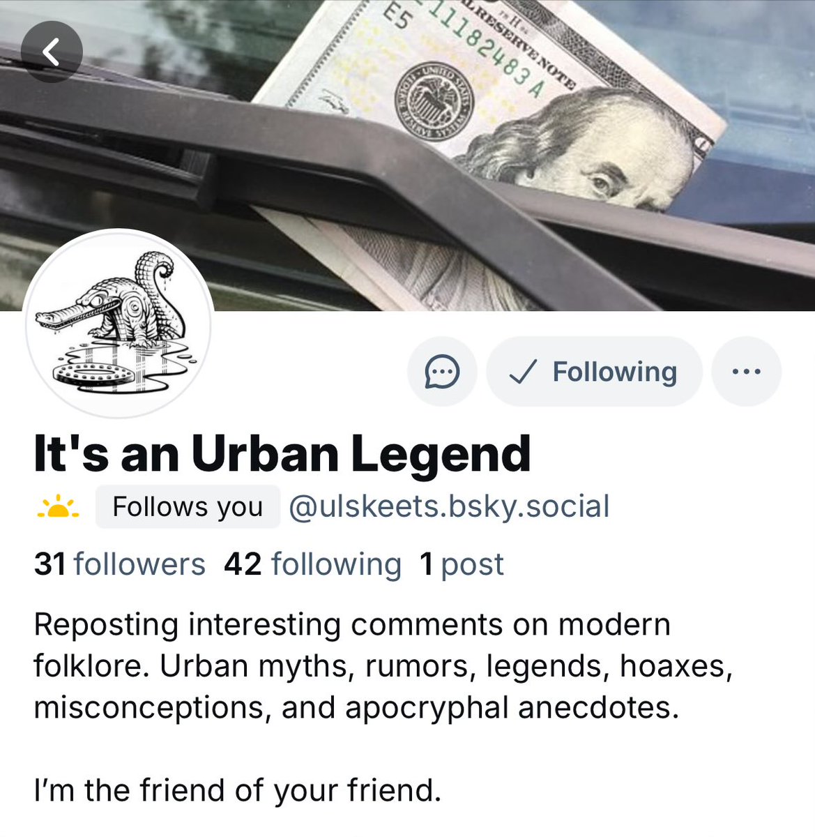 It's an Urban Legend tweet media