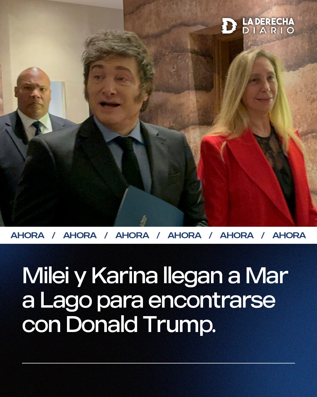 La Derecha Diario on X: 🇺🇸🇦🇷 | SE VIENE: El presidente argentino  Javier Milei y su hermana, la Secretaria General, Karina Milei, llegan a Mar -a-Lago para encontrarse con el presidente electo Donald La Derecha Diario on X: 🇺🇸🇦🇷 | SE VIENE: El presidente argentino  Javier Milei y su hermana, la Secretaria General, Karina Milei, llegan a Mar -a-Lago para encontrarse con el presidente electo Donald