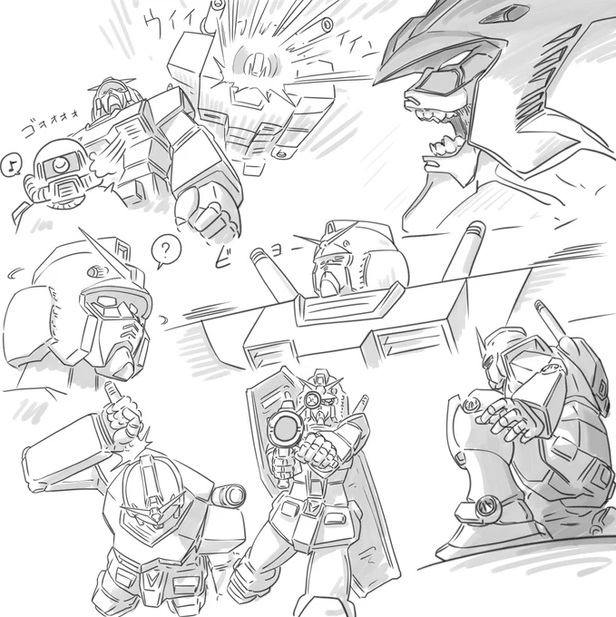 1時間くらいガンダム描いてた 