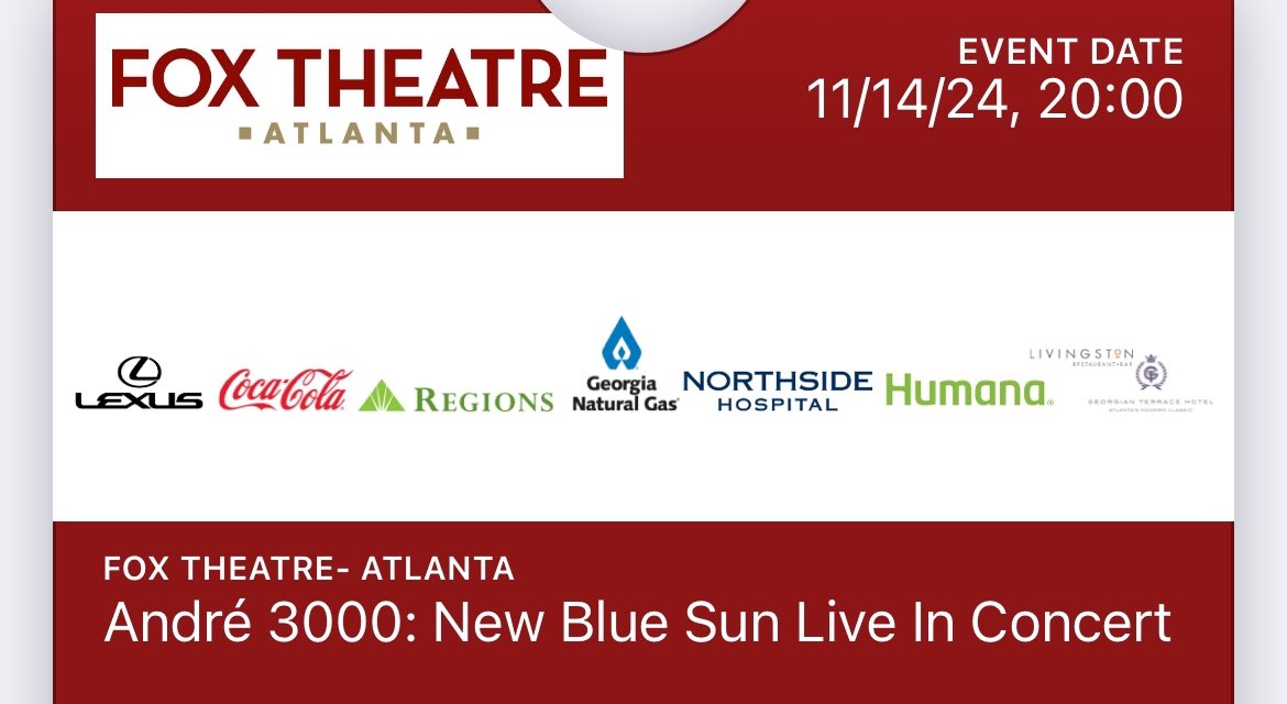 At the Fox Theater. Last night of the tour.