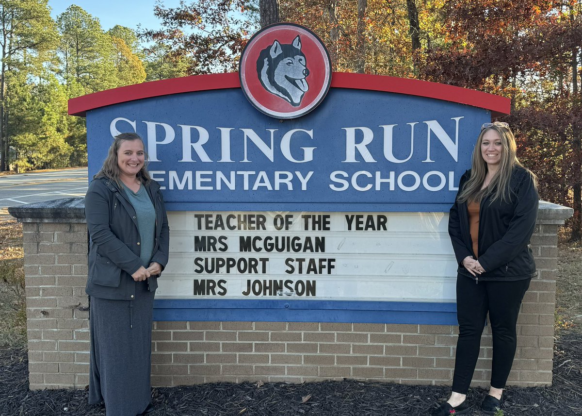 Christopher Hart (@springrunsteam) on Twitter photo Congrats <a href="/KristieMcguigan/">Kristie McGuigan</a> on being selected our Teacher of the Year and Mrs Johnson our Support Staff of the Year#springrunfun @ccpsinfo Congrats <a href="/KristieMcguigan/">Kristie McGuigan</a> on being selected our Teacher of the Year and Mrs Johnson our Support Staff of the Year#springrunfun @ccpsinfo