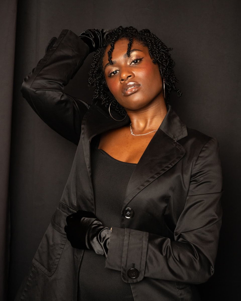 Celeste KILLING IT in black on black. 🔥

This is part of a shoot we did for the Rochester group for <a href="/BlkWomenPhoto/">Black Women Photographers™️</a> back in October. Will be sharing more of these!

Location: <a href="/bycocoarae/">By Cocoa Rae</a>'s Da Purp #modelphotoshoot #Editorial #models #model