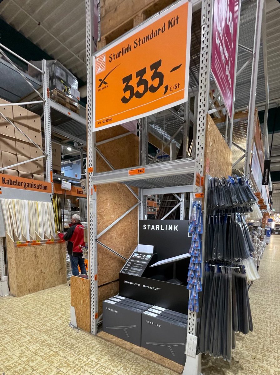 Schon gesehen? 🚀 
Bei Hornbach (Baumarkt) gibt’s jetzt <a href="/Starlink/">Starlink</a> direkt zum Mitnehmen. Perfekt für alle, die schnelles Internet auch abseits der großen Städte wollen! 🛰