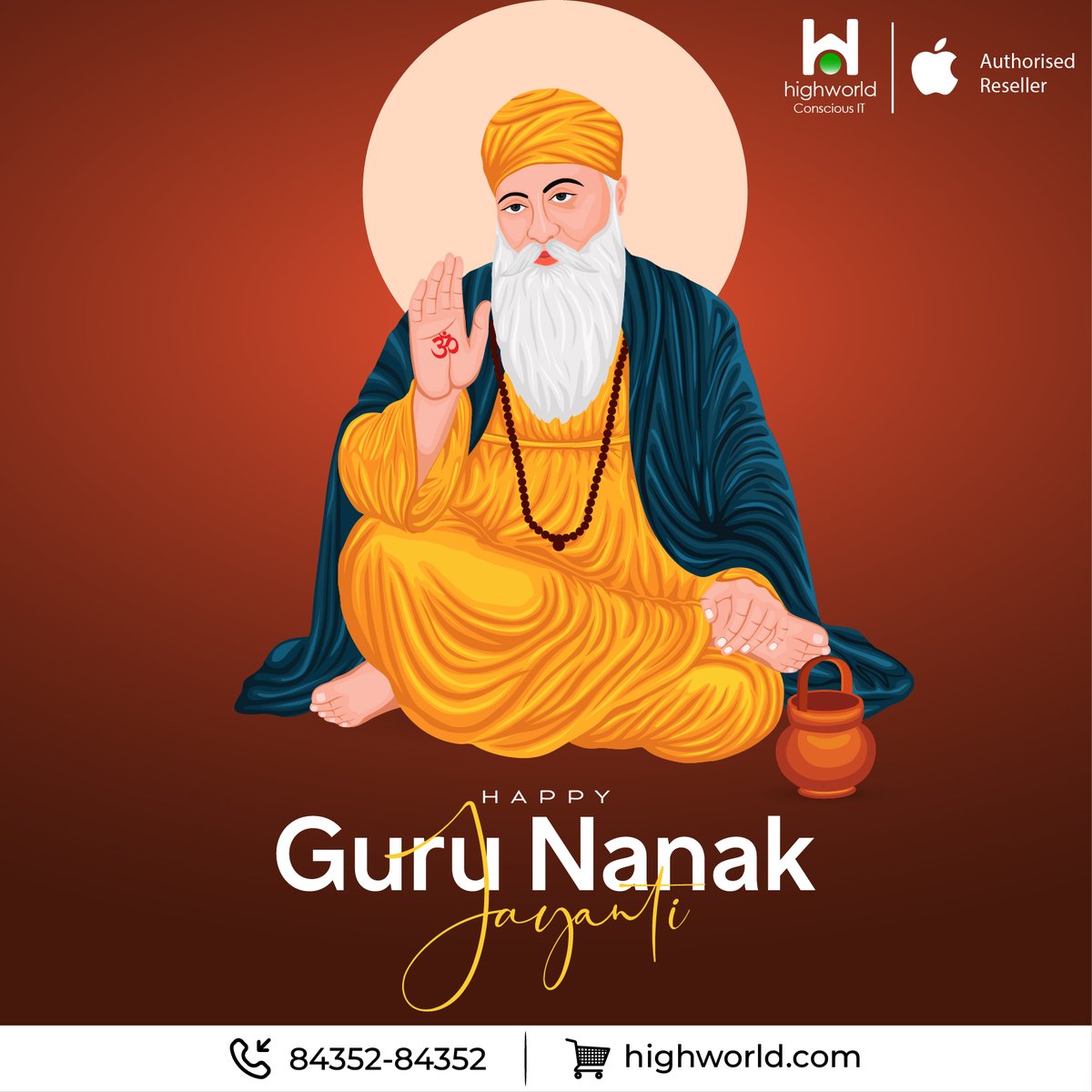 HighWorld_com's tweet photo. May the teachings of Guru Nanak Dev Ji bring peace, unity, and prosperity to all.
Wishing you a blessed Guru Nanak Jayanti from HighWorld!
#Tresor #HighWorld #Apple #GuruNanakJayanti #EkOnkar #BlessingsOfGuruNanak #SpreadingLoveAndLight #SikhHeritage https://t.co/Uu6J7I4J56