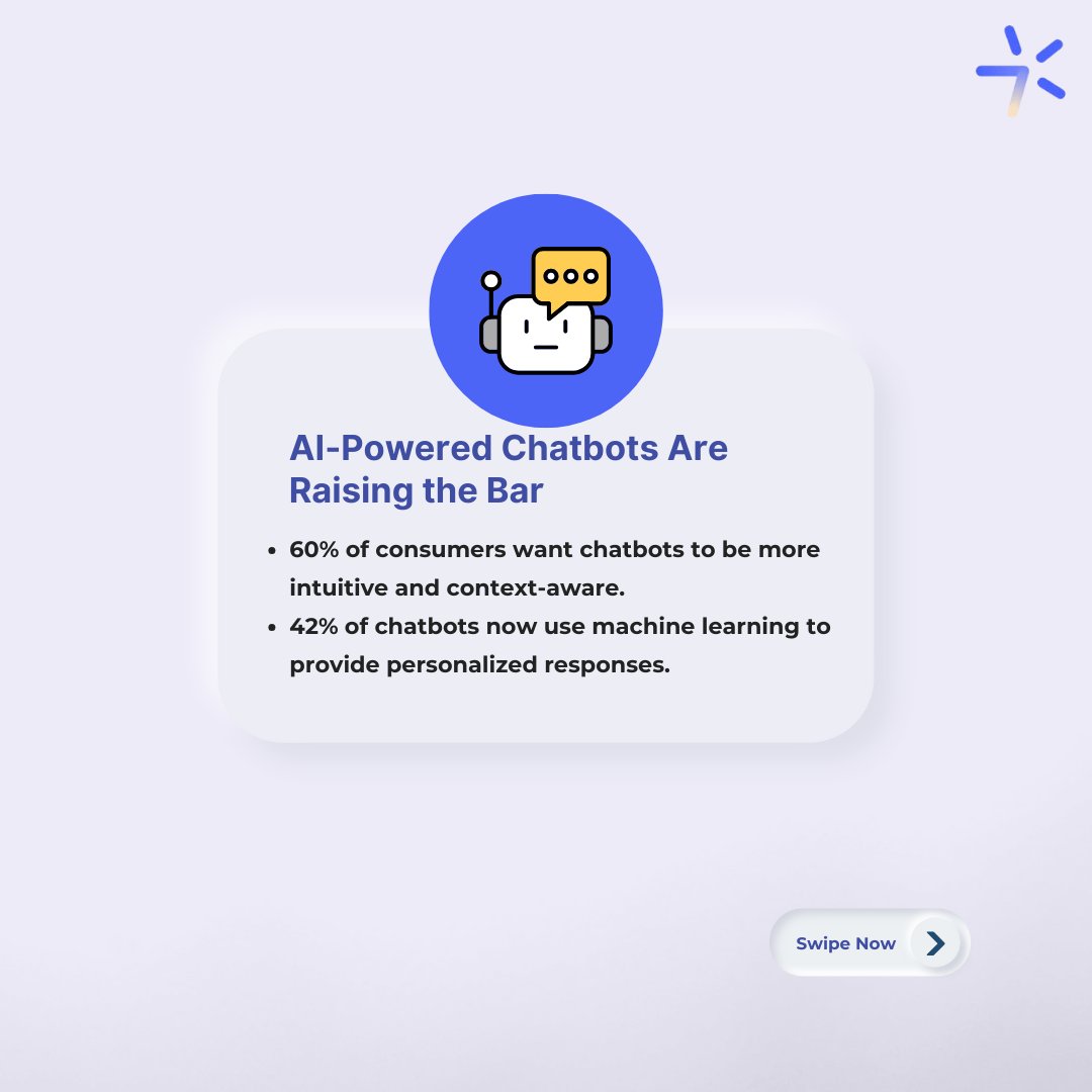 StarTeleLogic's tweet photo. Chatbots are no longer a futuristic concept. They're revolutionizing customer experiences and streamlining operations. Swipe to learn more about the benefits of chatbot adoption.

#chatbot #AI #artificialintelligence #automation #technology #innovation #digitaltransformation #futureofwork #techtrends