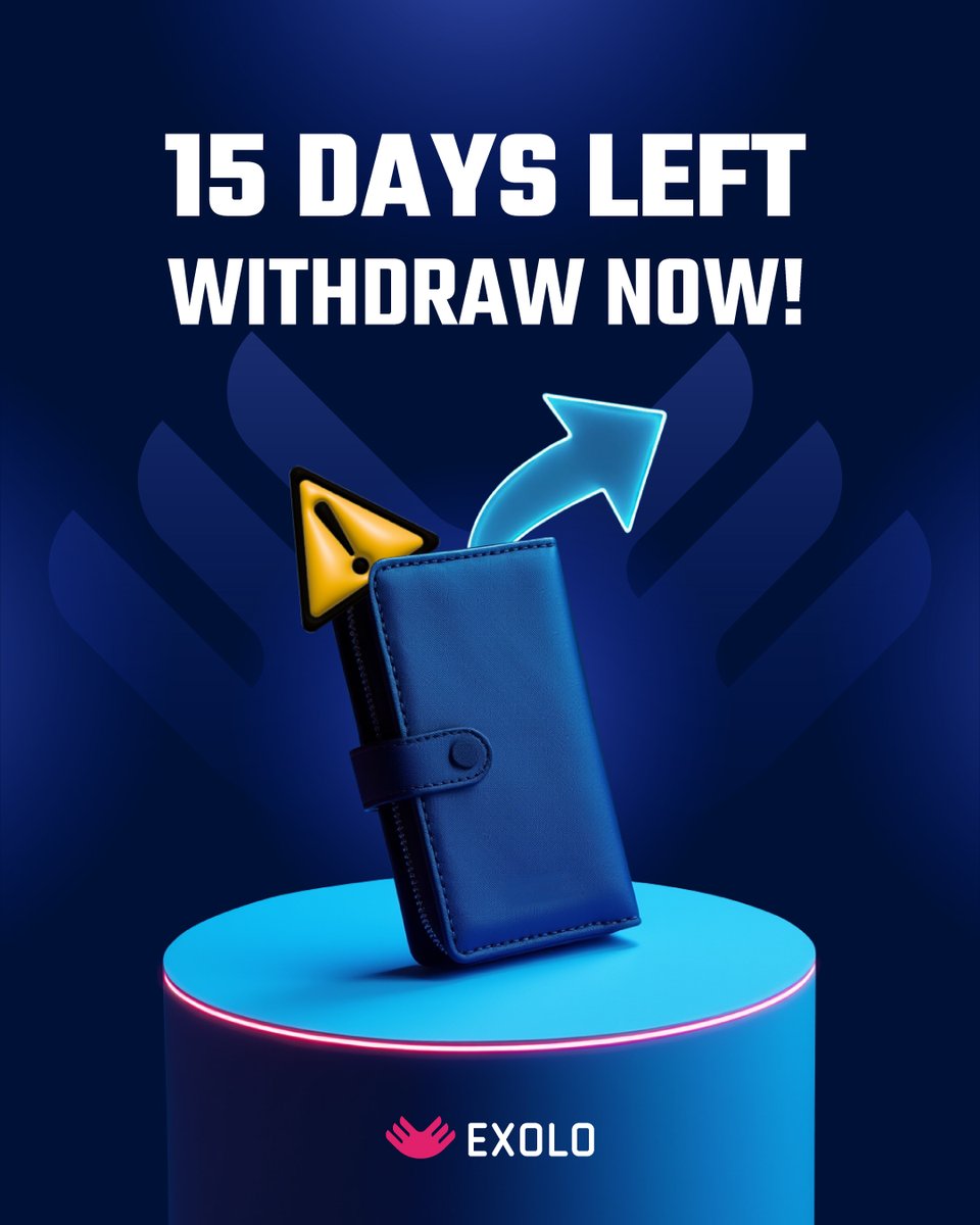 🚨 WARNING: Withdraw Now to Avoid Access Issues!

If you don’t withdraw your assets by November 30, access may become difficult and recovery could involve long delays. Withdraw all assets now to avoid complications.
Withdraw Now : exolo.org/en_US/login
🖍If you need assistance,
